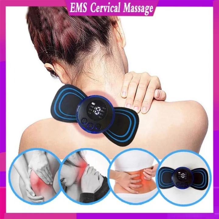 Portable EMS Mini Massager Patch — Instant Pain Relief for Neck, Back & Full Body