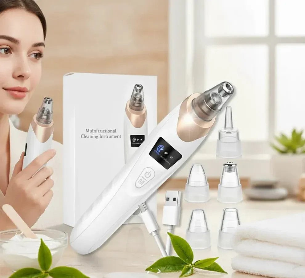 Blackhead Vacuum Remover — 5-Head Electric Pore Cleaner & Skin Exfoliator