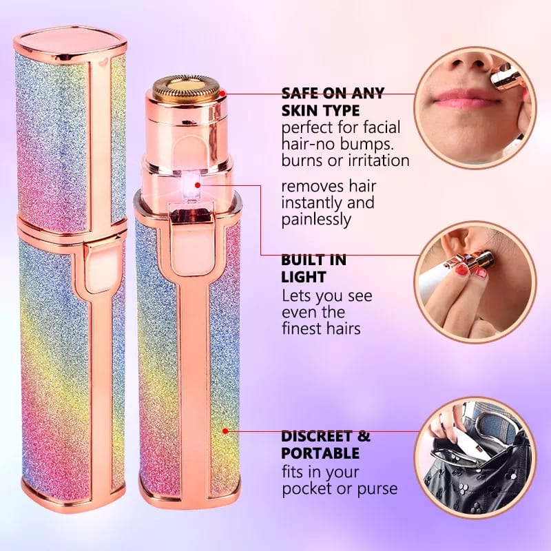 2-in-1 Eyebrow Trimmer & Face Hair Remover — Rechargeable