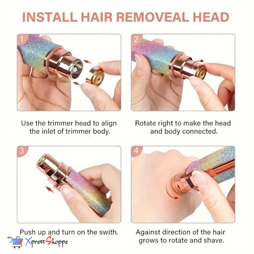 2-in-1 Eyebrow Trimmer & Face Hair Remover — Rechargeable