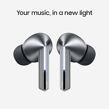 Samsung Galaxy Buds 3 Pro silver earbuds pair floating your music in a new light