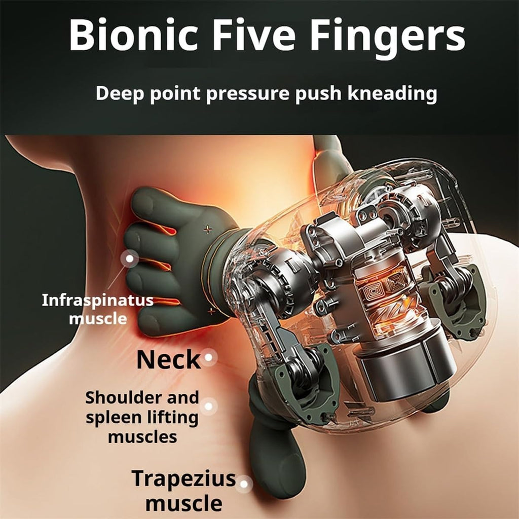 Electric Full Body Relaxation Finger Massager with Heat & Deep Kneading