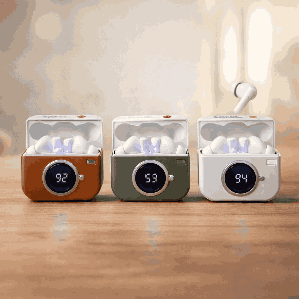 X73 TWS Wireless Earbuds – Game Box Edition | Retro Console Design with LED Battery Display