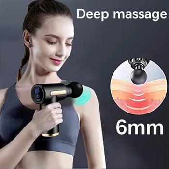 Massage gun package with four heads and USB charging cable