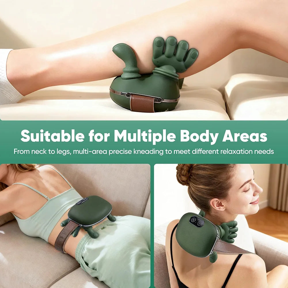 Electric Full Body Relaxation Finger Massager with Heat & Deep Kneading