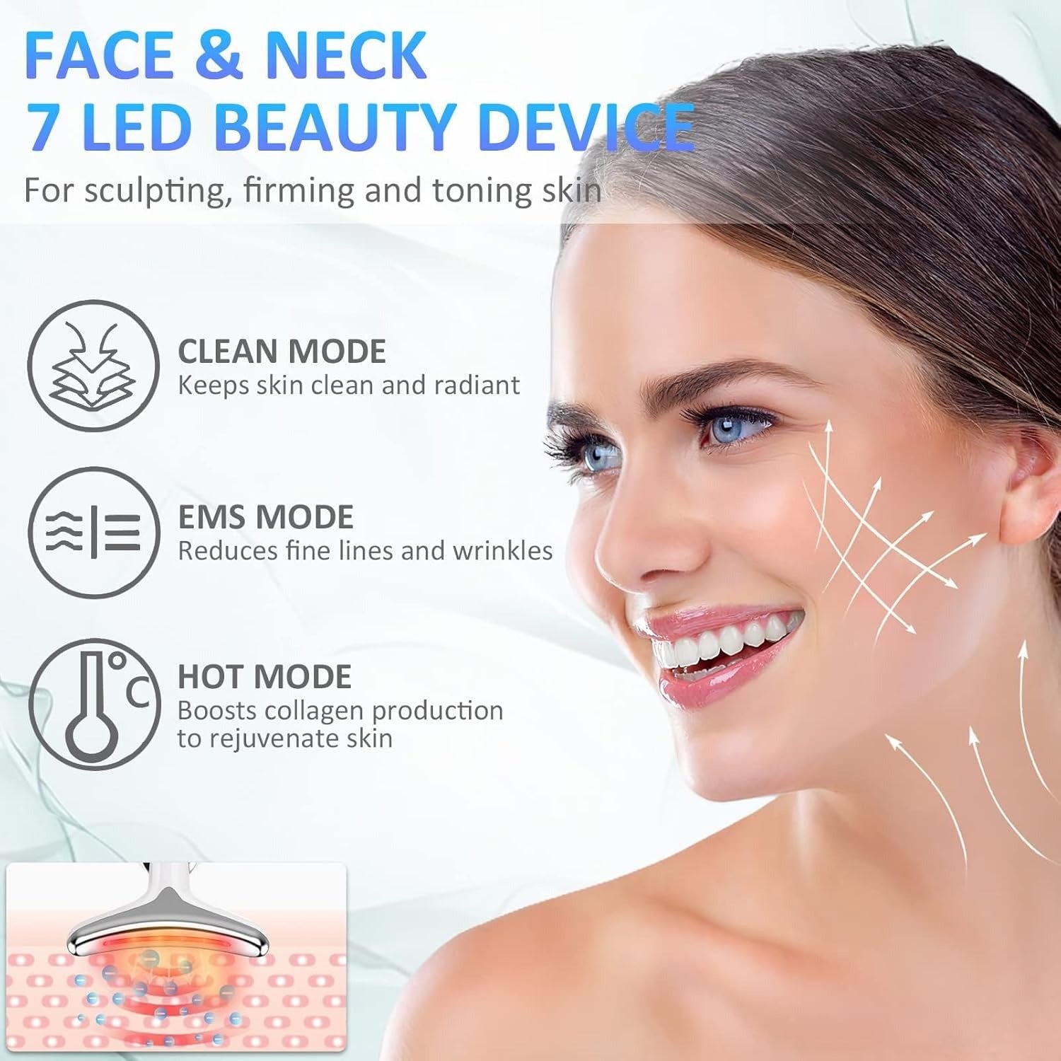 3-in-1 Face Slimming & Uplift Wand — Thermal & Vibration