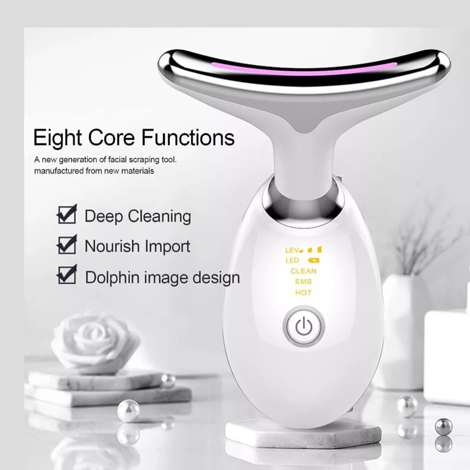 3-in-1 Face Slimming & Uplift Wand — Thermal & Vibration