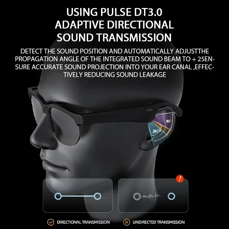 GS8 Bluetooth Smart Sunglasses with Wireless Audio & Hands-Free Calling
