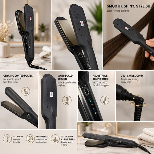 2-in-1 Professional Hair Straightener