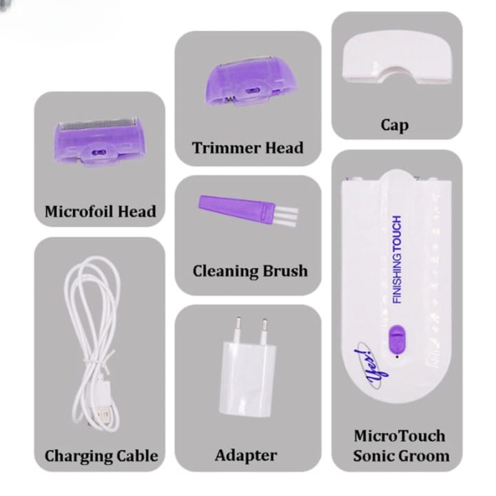 Finishing Touch 2-in-1 Laser Hair Remover & Trimmer — Pain-Free Hair Removal for Women