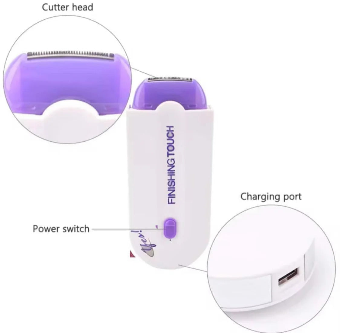 Finishing Touch 2-in-1 Laser Hair Remover & Trimmer — Pain-Free Hair Removal for Women
