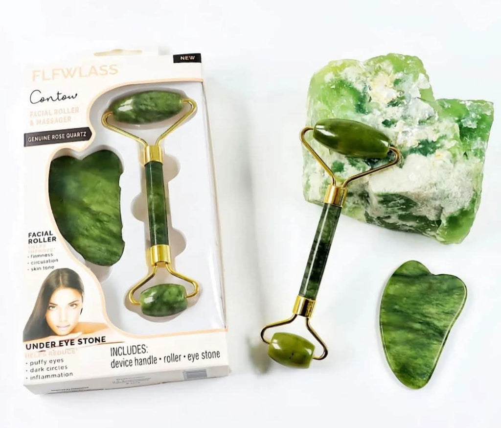 Navoria Ultimate Facial Trio | Jade + Ice + Derma Roller — Pack of 3