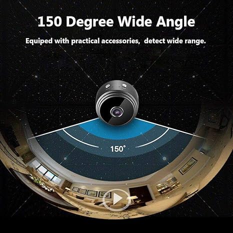 A9 Mini WiFi Security Camera with 1080p HD & Night Vision