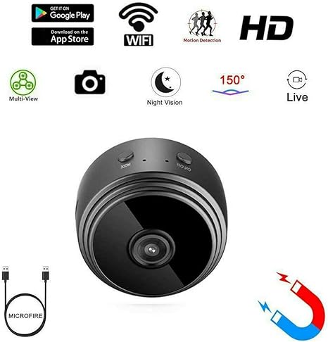 A9 Mini WiFi Security Camera with 1080p HD & Night Vision