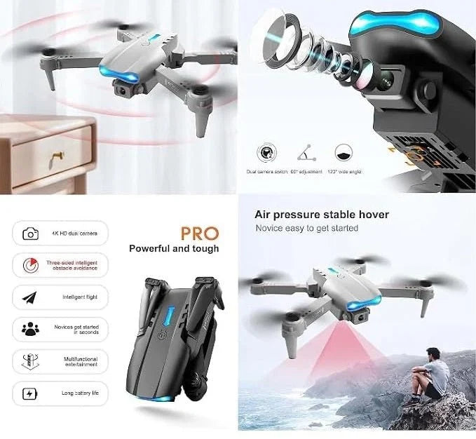 E99 Foldable Camera Drone with WiFi Video & Easy Flight Controls